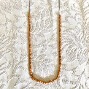 J Crew coral beaded necklace with sparkles